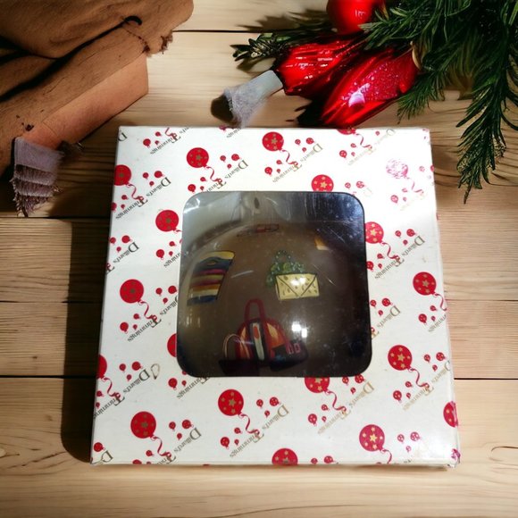 Dillard's Trimmings Frosted Glass Ball Ornament with Ladies' Purse - Picture 9 of 9